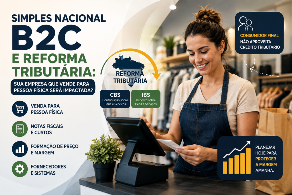 Simples Nacional B2C Reforma Tributária: sua empresa que vende para pessoa física será impactada?